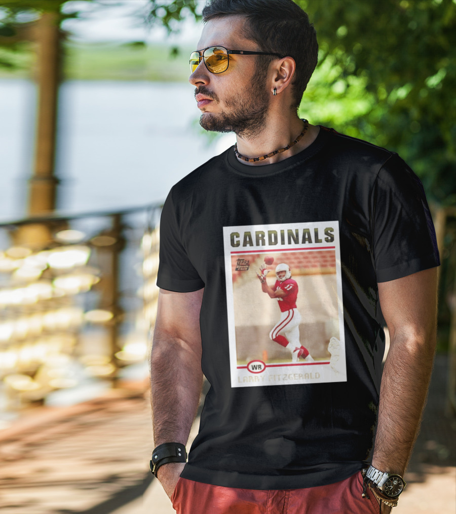 CARDINALS Larry Fitzgerald WR Topps Rookie Card T-Shirt