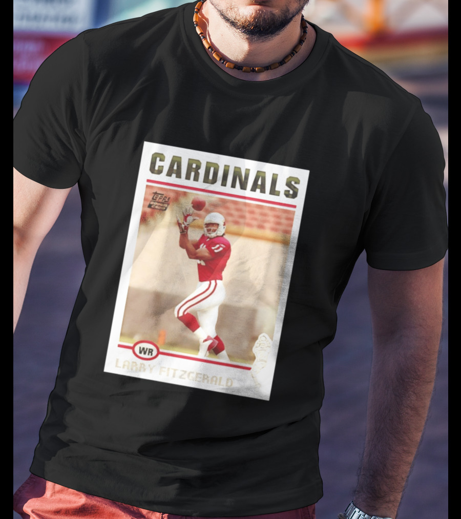 CARDINALS Larry Fitzgerald WR Topps Rookie Card T-Shirt