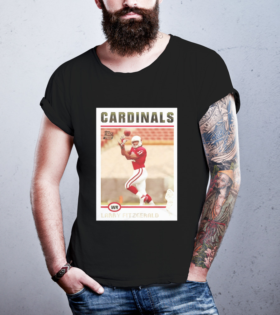 CARDINALS Larry Fitzgerald WR Topps Rookie Card T-Shirt