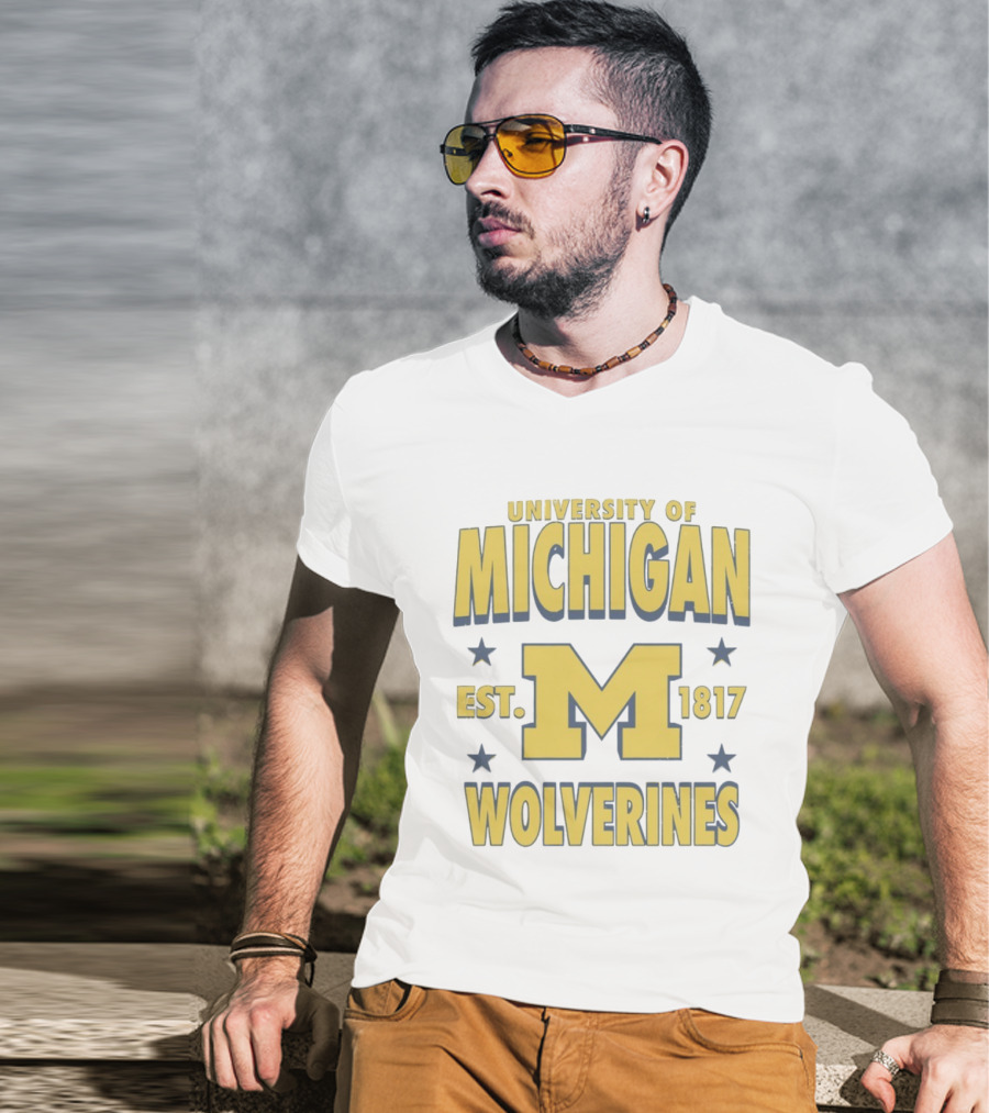 University Of Michigan Wolverines Est 1817 M T-Shirt