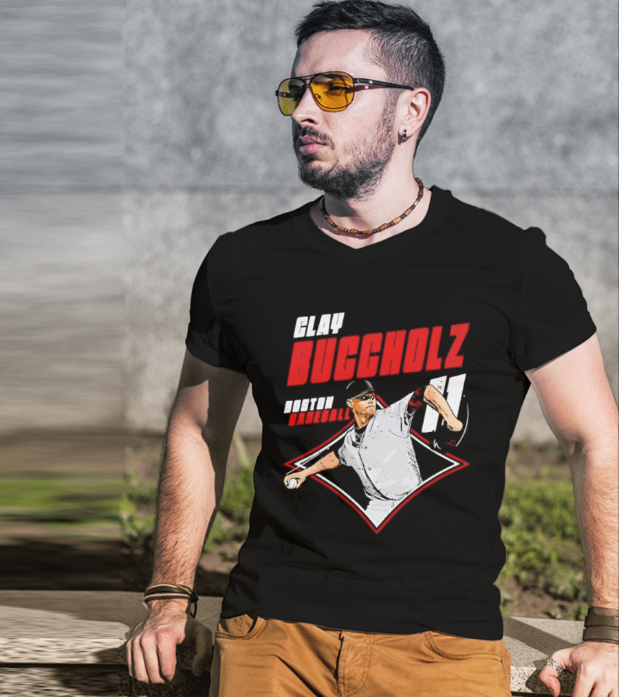 Clay Buccholz 11 Boston Red Sox Pitching Legend T-Shirt