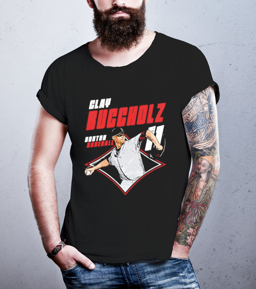 Clay Buccholz 11 Boston Red Sox Pitching Legend T-Shirt