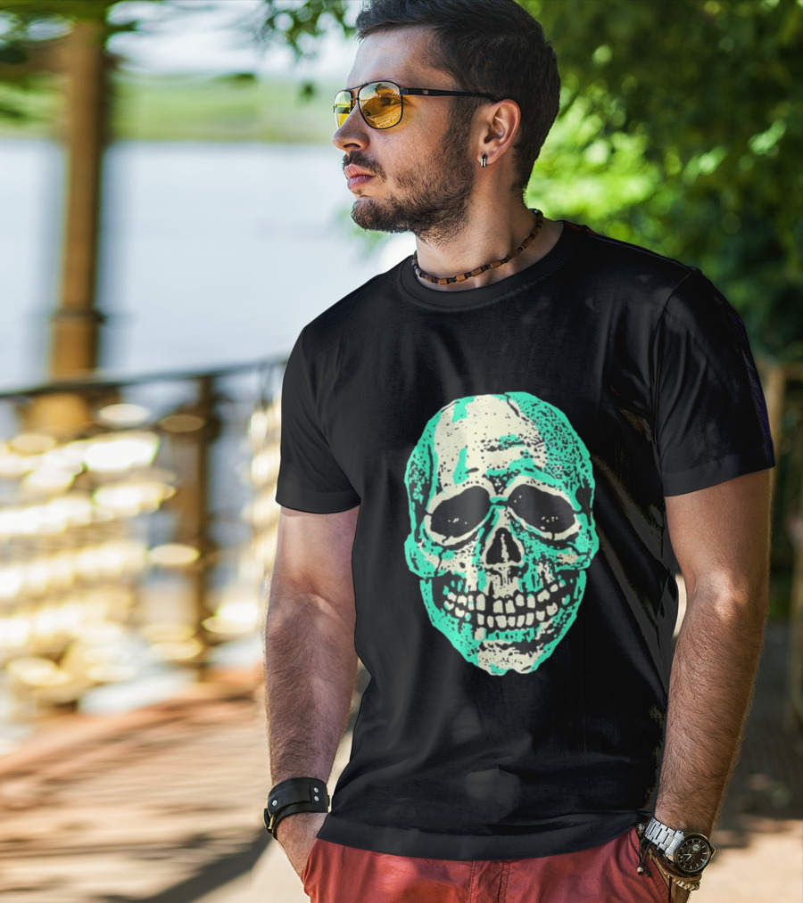 Halloween Trio Skull Spooky Gothic T-Shirt