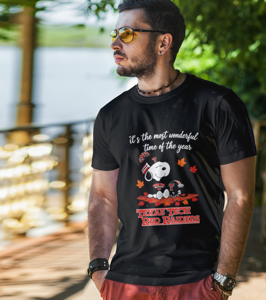 It's The Most Wonderful Time Of The Year Snoopy Texas Tech Red Raiders 2026 Halloween T-Shirt