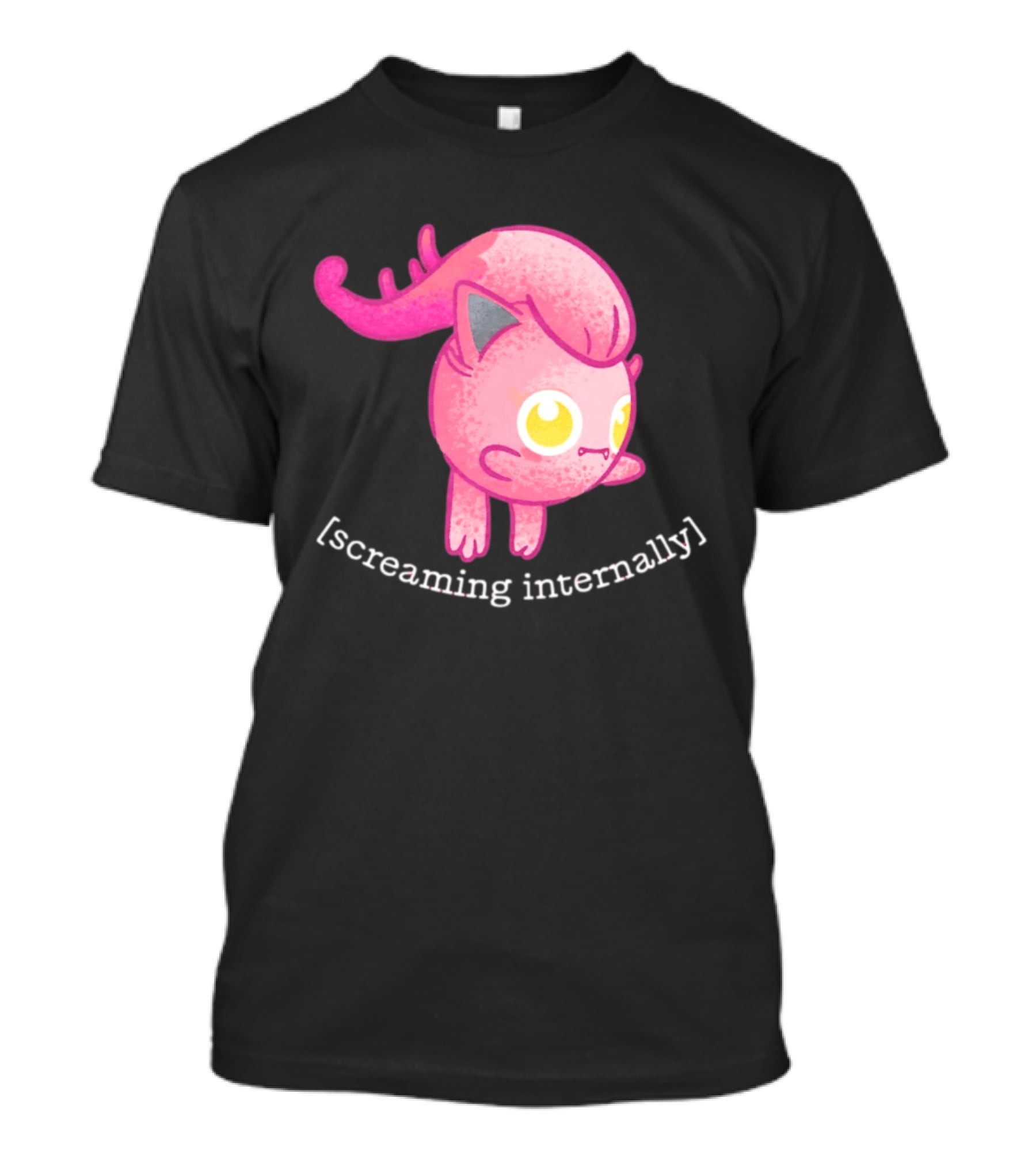 Jigglypuff Screaming Internally Pokemon Cute Expression T-Shirt
