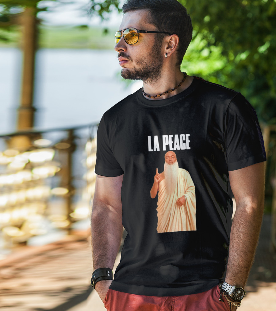 Kai Cenat La Peace Meme Togalike Robe And Beard T-Shirt