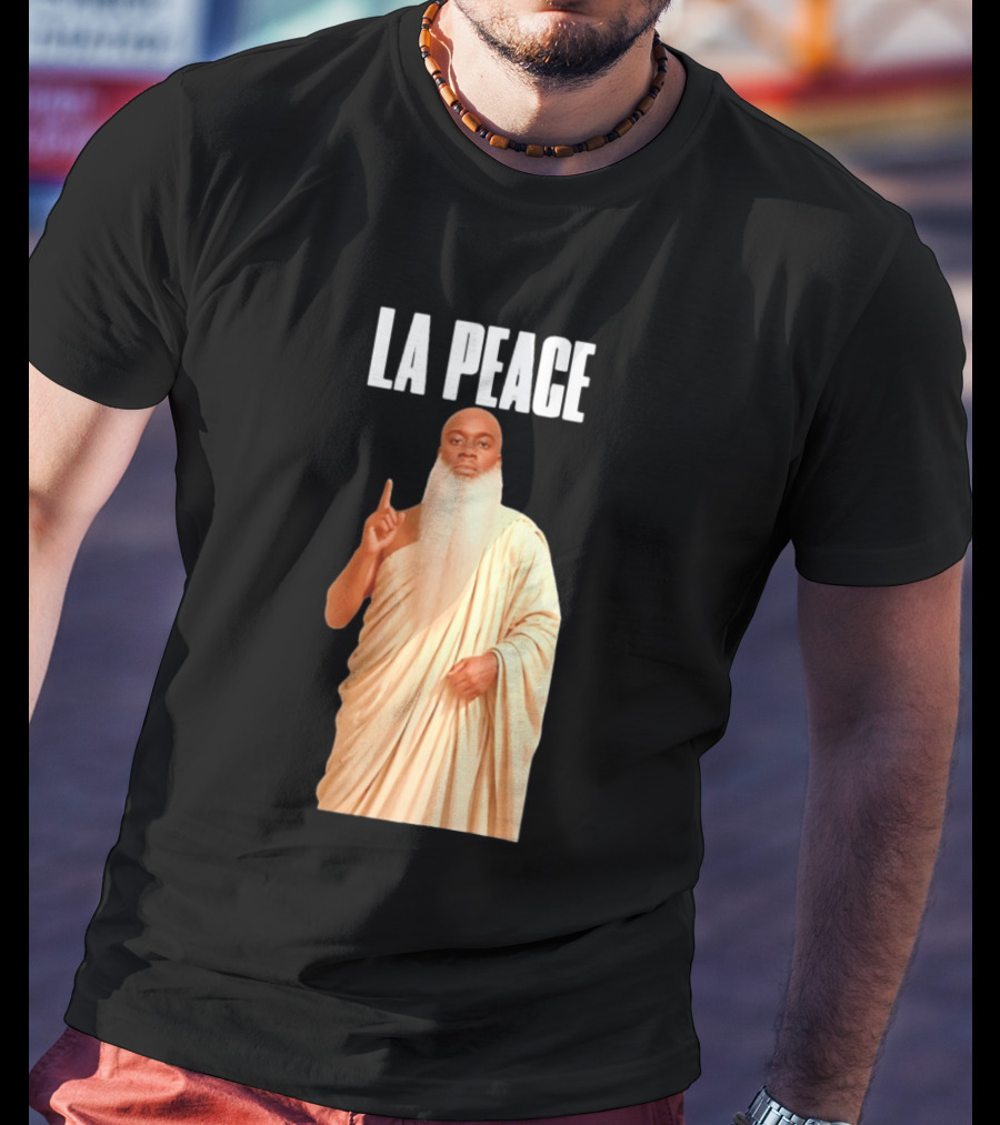Kai Cenat La Peace Meme Togalike Robe And Beard T-Shirt