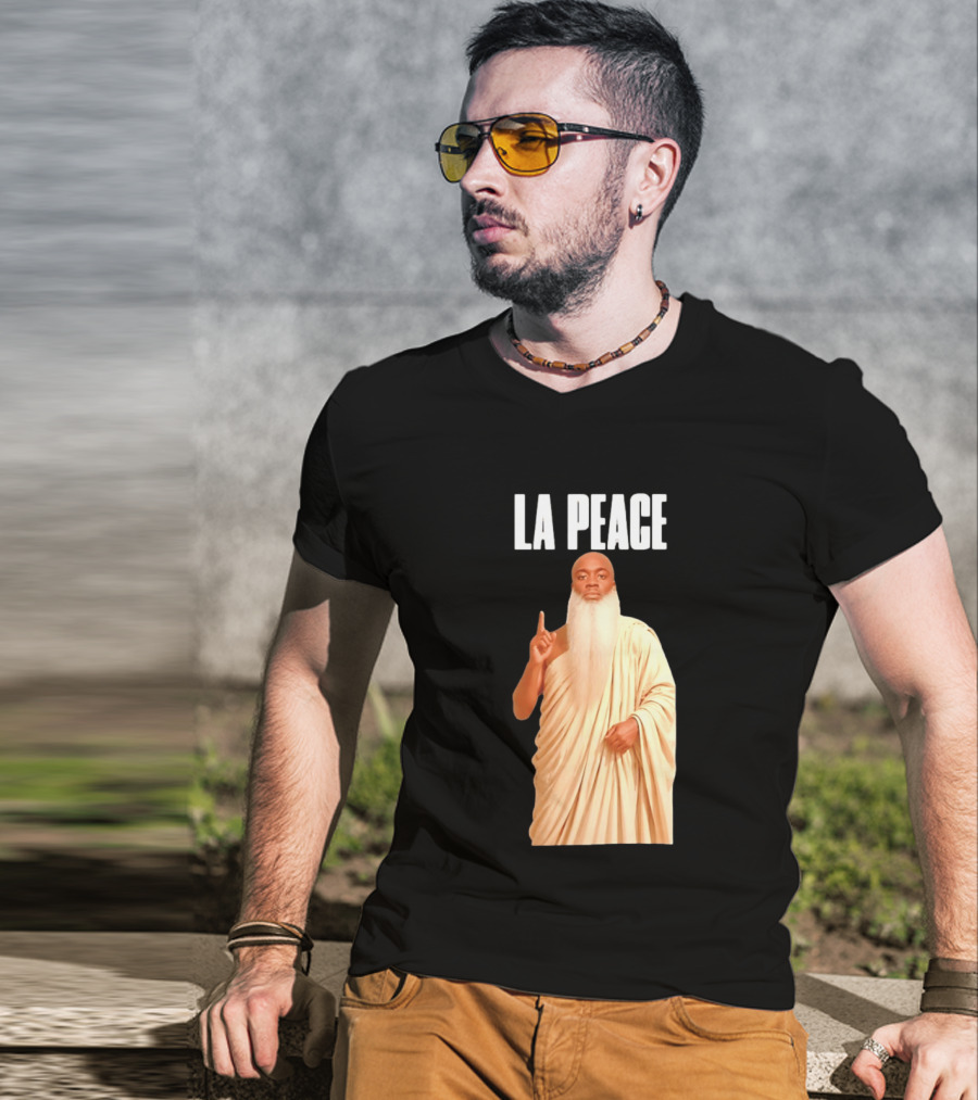 Kai Cenat La Peace Meme Togalike Robe And Beard T-Shirt