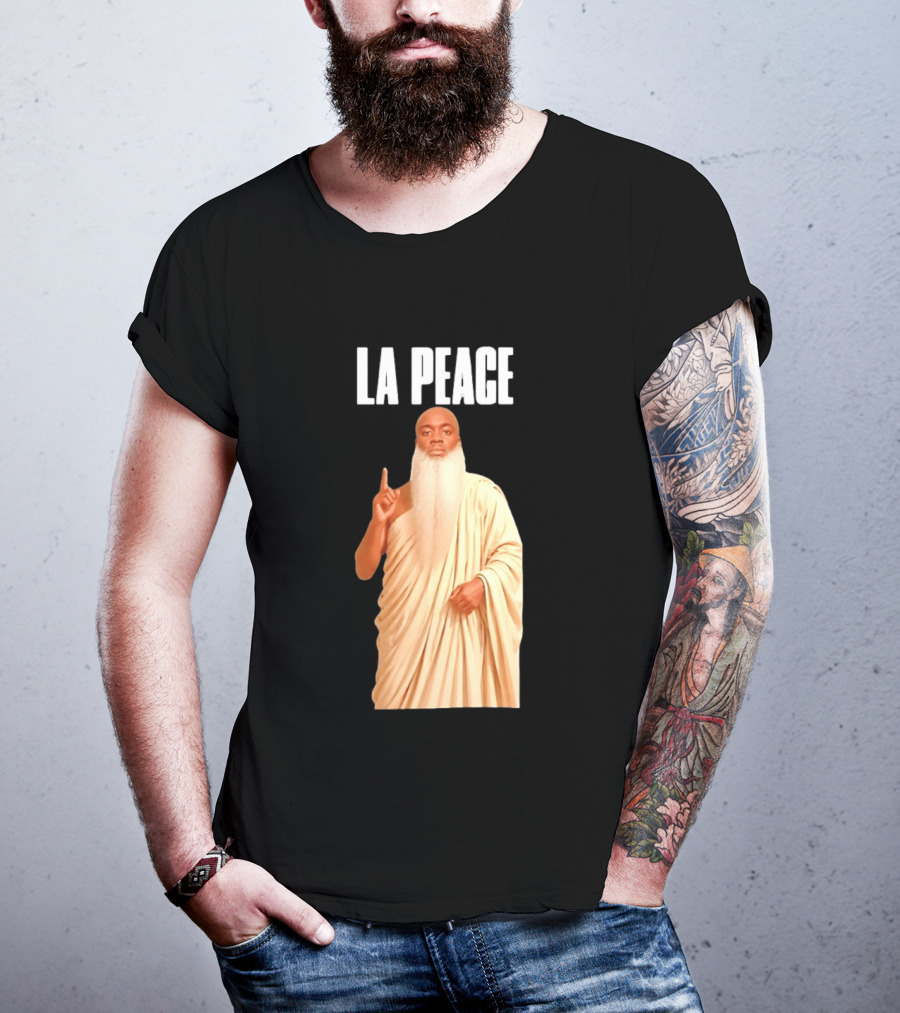 Kai Cenat La Peace Meme Togalike Robe And Beard T-Shirt