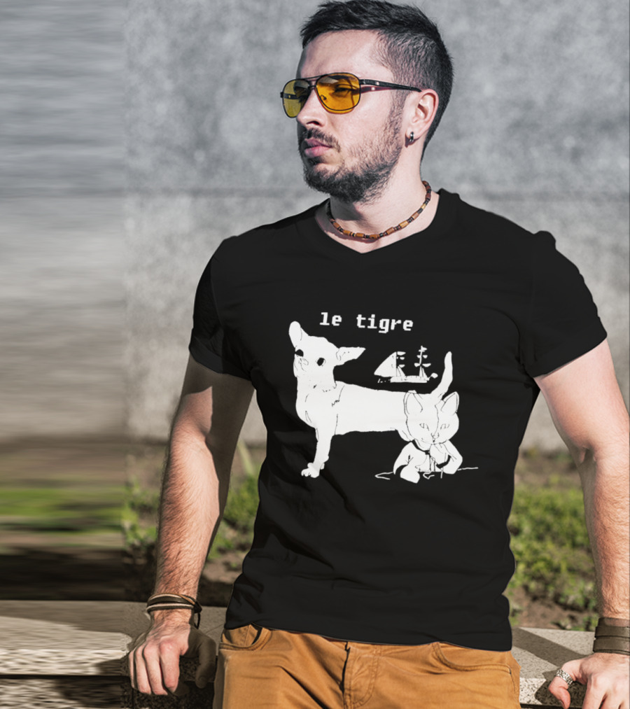 Le Tigre Chihuahua Cat Ship Kathleen Hanna T-Shirt