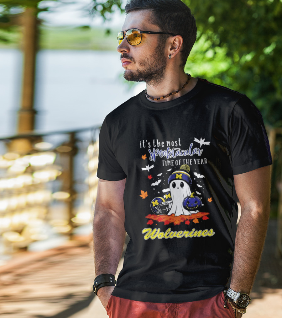 Michigan Wolverines Spooktacular Halloween Ghost Fest 2026 It's The Most Wonderful Time Of The Year T-Shirt
