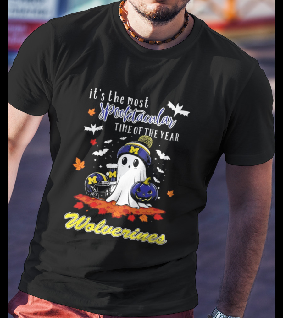 Michigan Wolverines Spooktacular Halloween Ghost Fest 2026 It's The Most Wonderful Time Of The Year T-Shirt