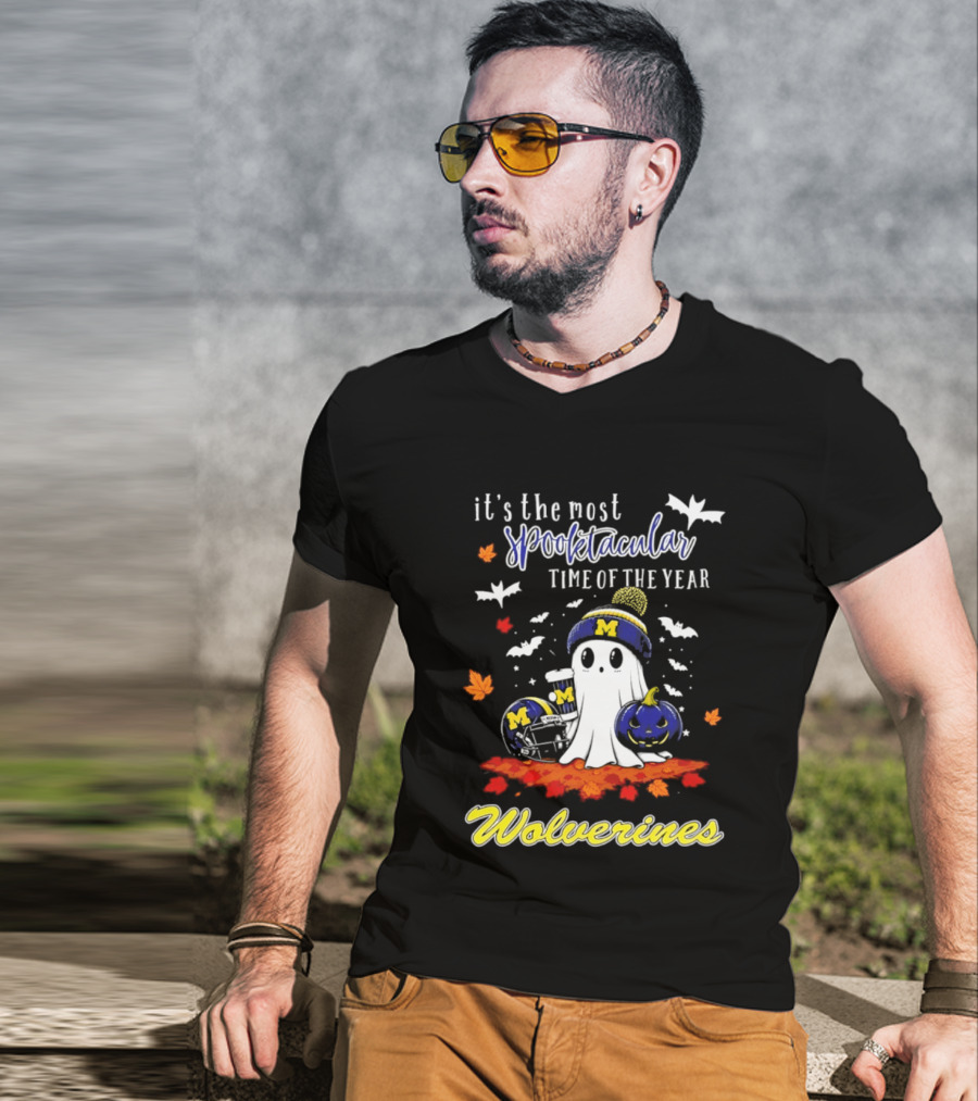 Michigan Wolverines Spooktacular Halloween Ghost Fest 2026 It's The Most Wonderful Time Of The Year T-Shirt