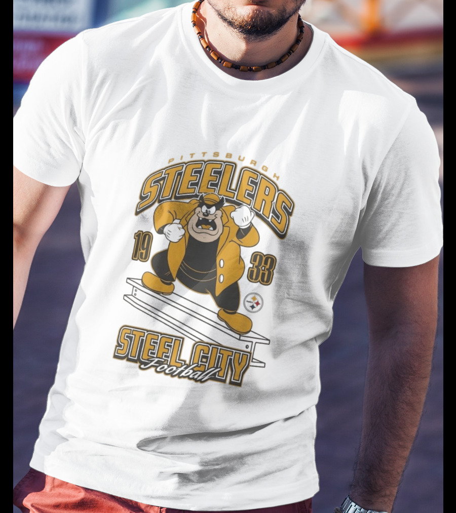 1933 Pittsburgh Steelers Steel City Football T-Shirt