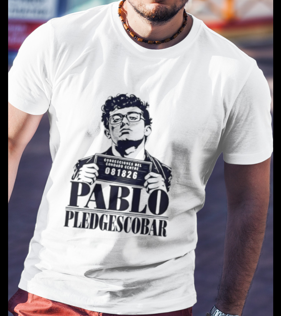 Agostino Abbatiello Pablo Pledgescobar Shot 081326 White Out T-Shirt
