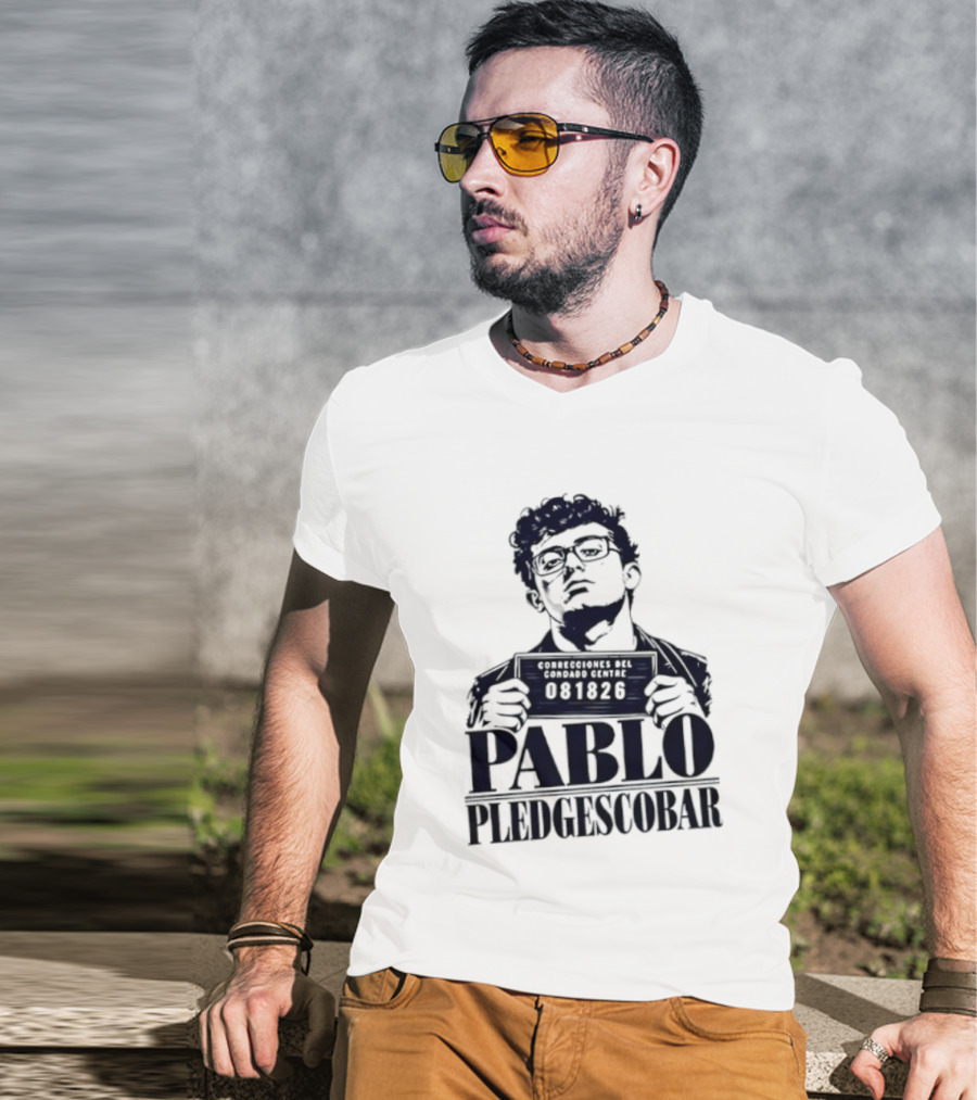 Agostino Abbatiello Pablo Pledgescobar Shot 081326 White Out T-Shirt