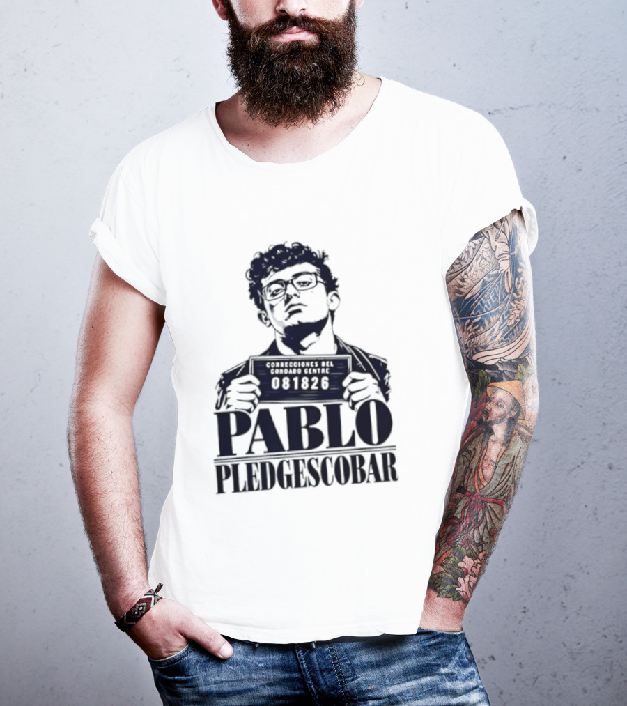 Agostino Abbatiello Pablo Pledgescobar Shot 081326 White Out T-Shirt