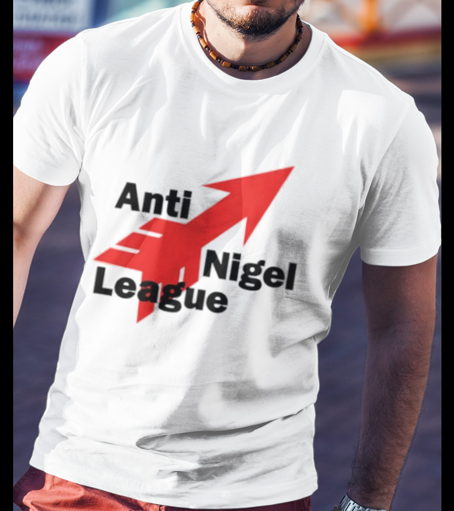 Anti Nigel League Arrow Text Gildan T-Shirt