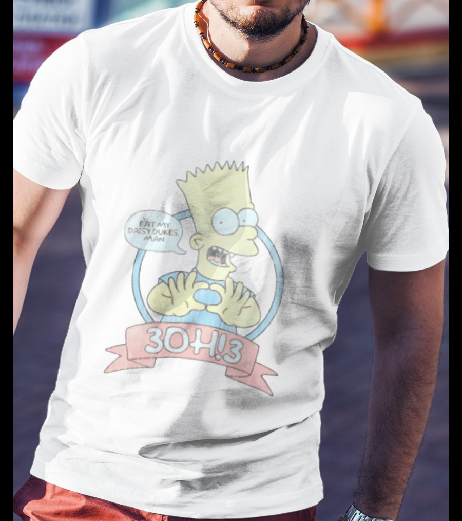 Bart Simpson Eat My Daisy Dukes Man 3OH!3 Collaboration T-Shirt