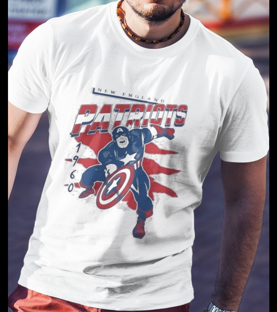 New England Patriots Captain America 2026 T-Shirt
