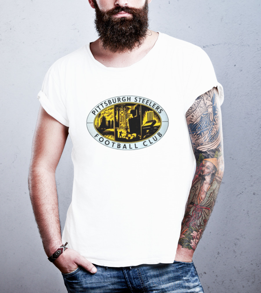 Pittsburgh Steelers Football Club Urban Skyline Distressed T-Shirt