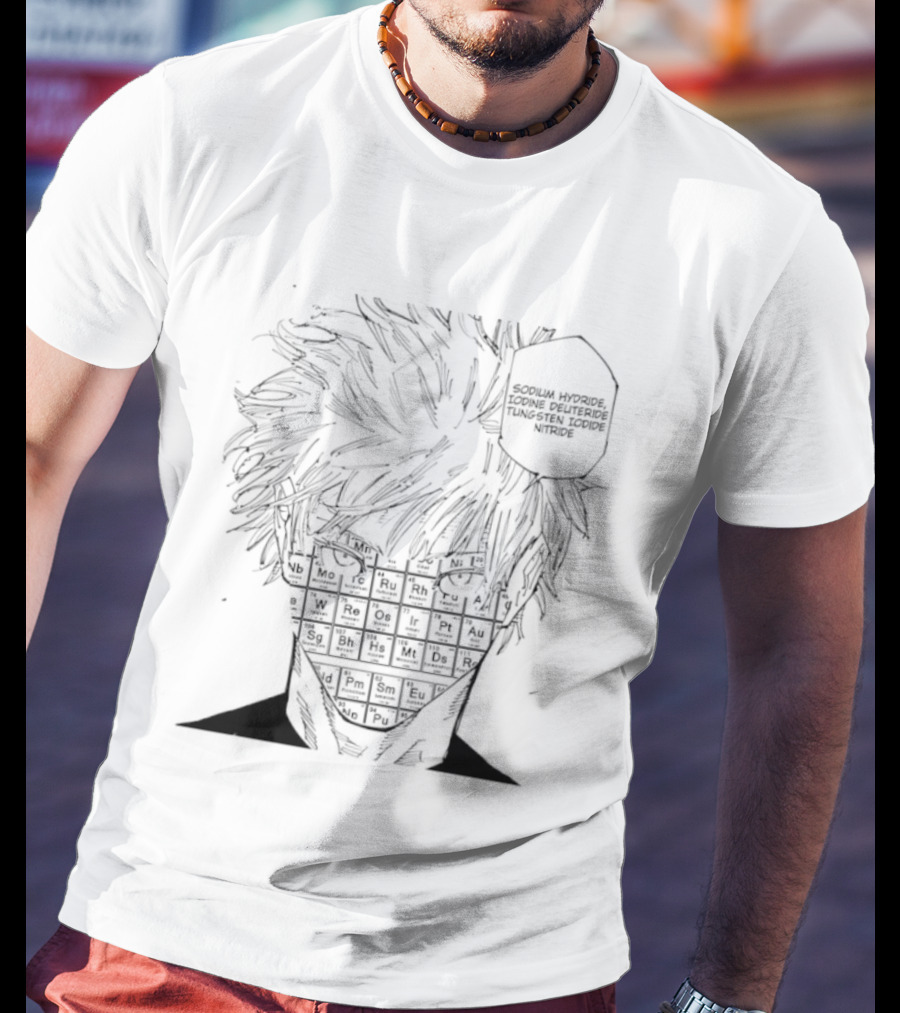 Satoru Gojo Lobotomy Kaisen NaH I'D WIN Manga T-Shirt