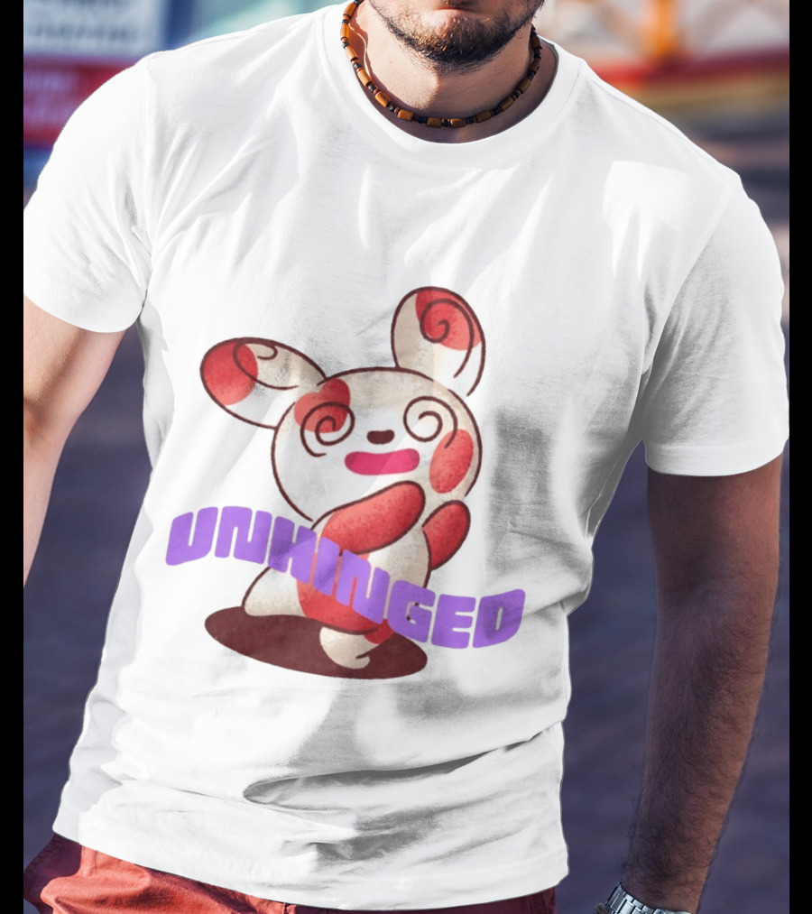 Spinda Unhinged Bunny Rabbit Cartoon Spiral Eyes T-Shirt
