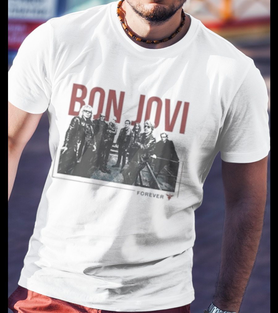 Bon Jovi Forever Band Cut Out T-Shirt