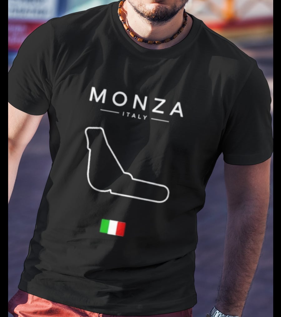 Monza Italy Temple Of Speed Circuit Italia Flag Racing T-Shirt