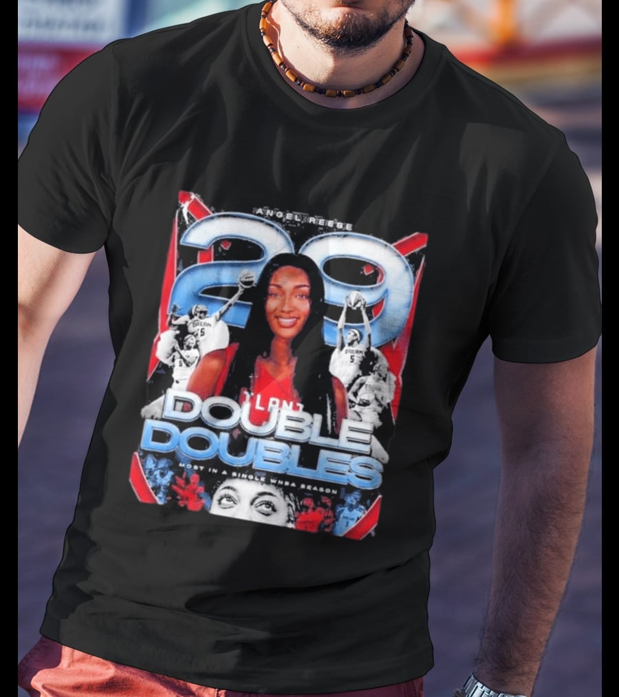 Angel Reese 29 Atlanta Dream Double Doubles Most In A Single WNBA Season T-Shirt