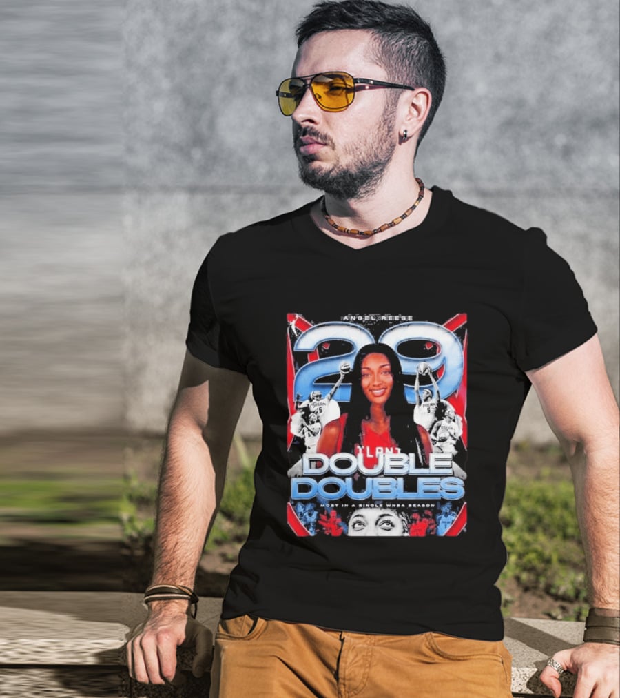 Angel Reese 29 Atlanta Dream Double Doubles Most In A Single WNBA Season T-Shirt
