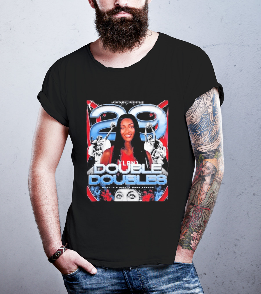 Angel Reese 29 Atlanta Dream Double Doubles Most In A Single WNBA Season T-Shirt