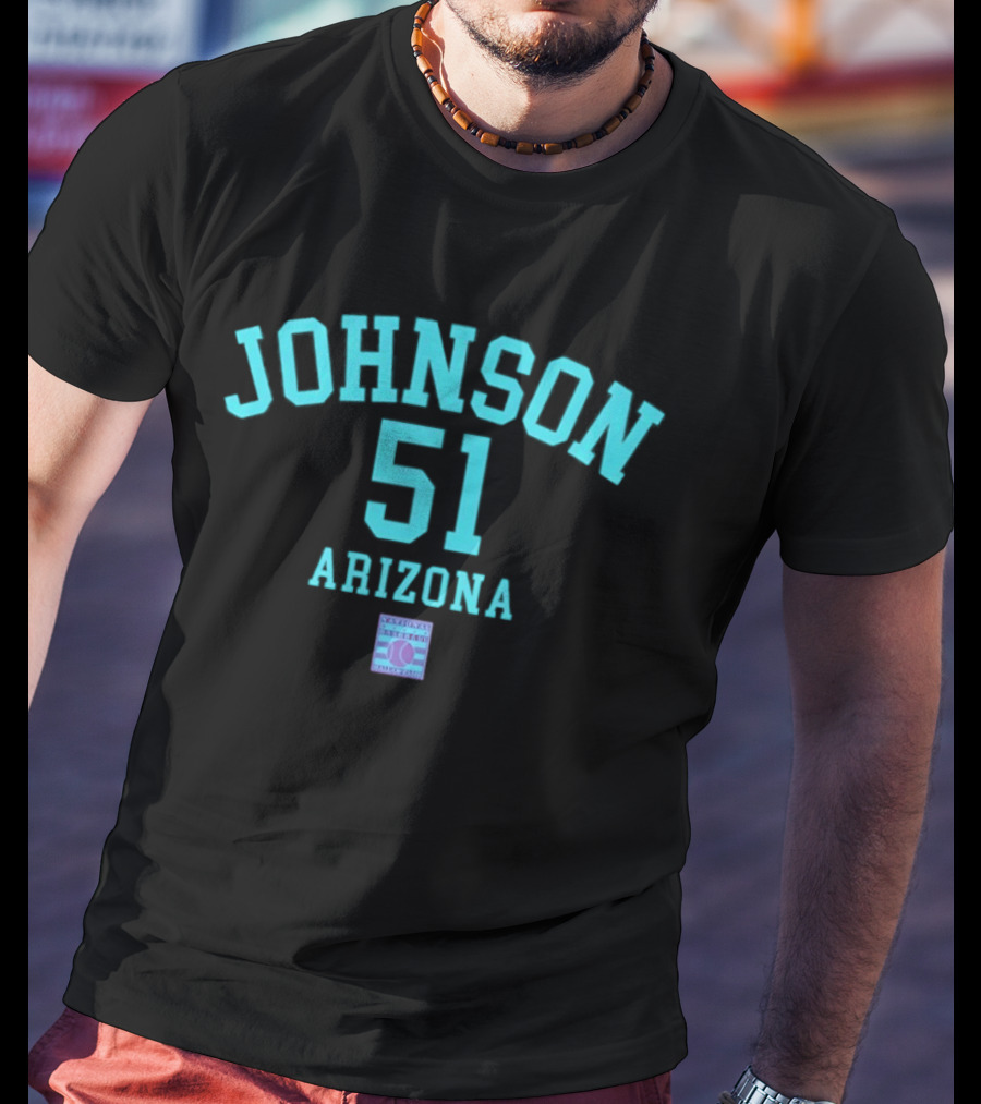 Arizona Johnson 51 October's Finest Baseball T-Shirt