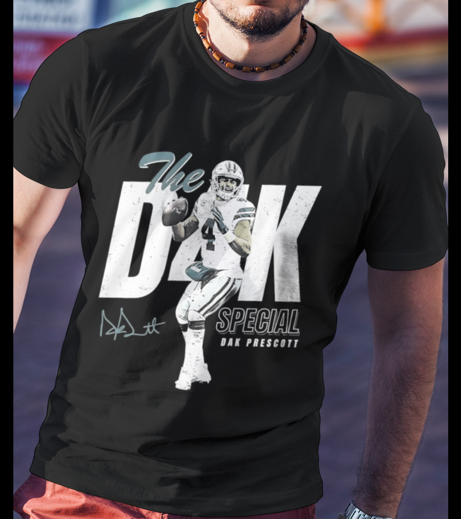 The D4k Special Dak Prescott Dallas Cowboys Football Player T-Shirt