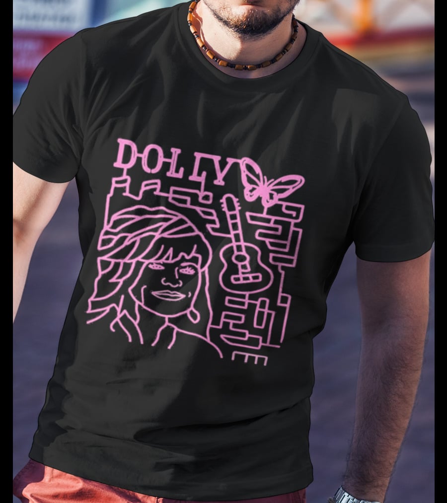 Dolly Corn Maze Butterfly Guitar Maze T-Shirt