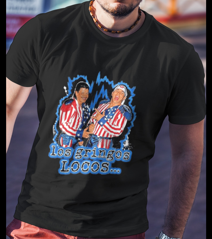 Dominik Mysterio Los Gringos Locos Red White Blue Stars And Stripes T-Shirt