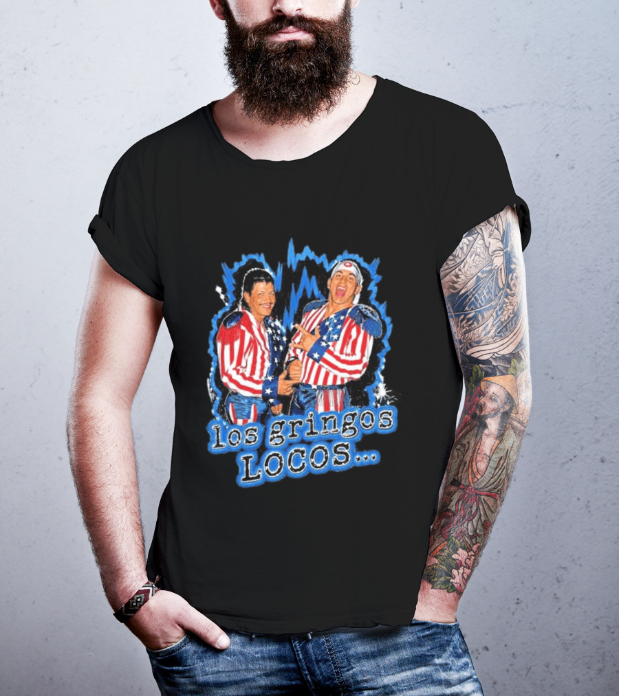 Dominik Mysterio Los Gringos Locos Red White Blue Stars And Stripes T-Shirt