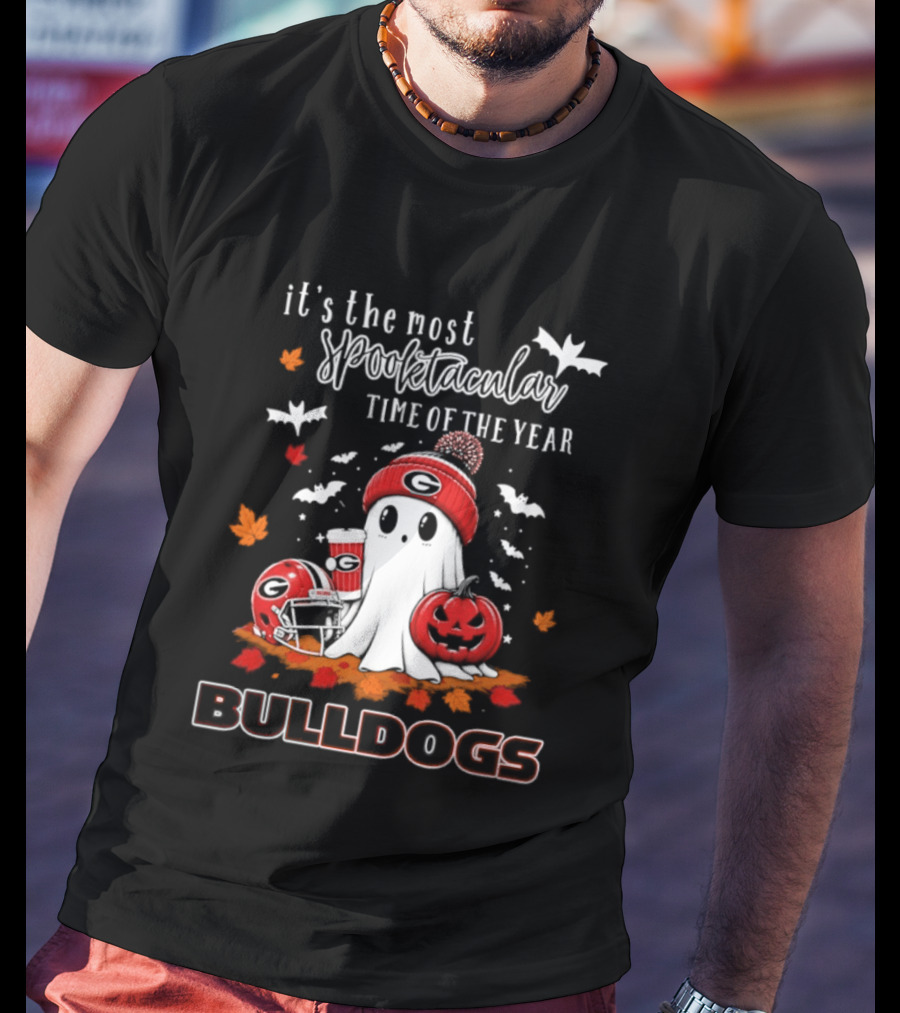 Georgia Bulldogs Halloween Ghost Wonderful Time Football Fan 2026 T-Shirt