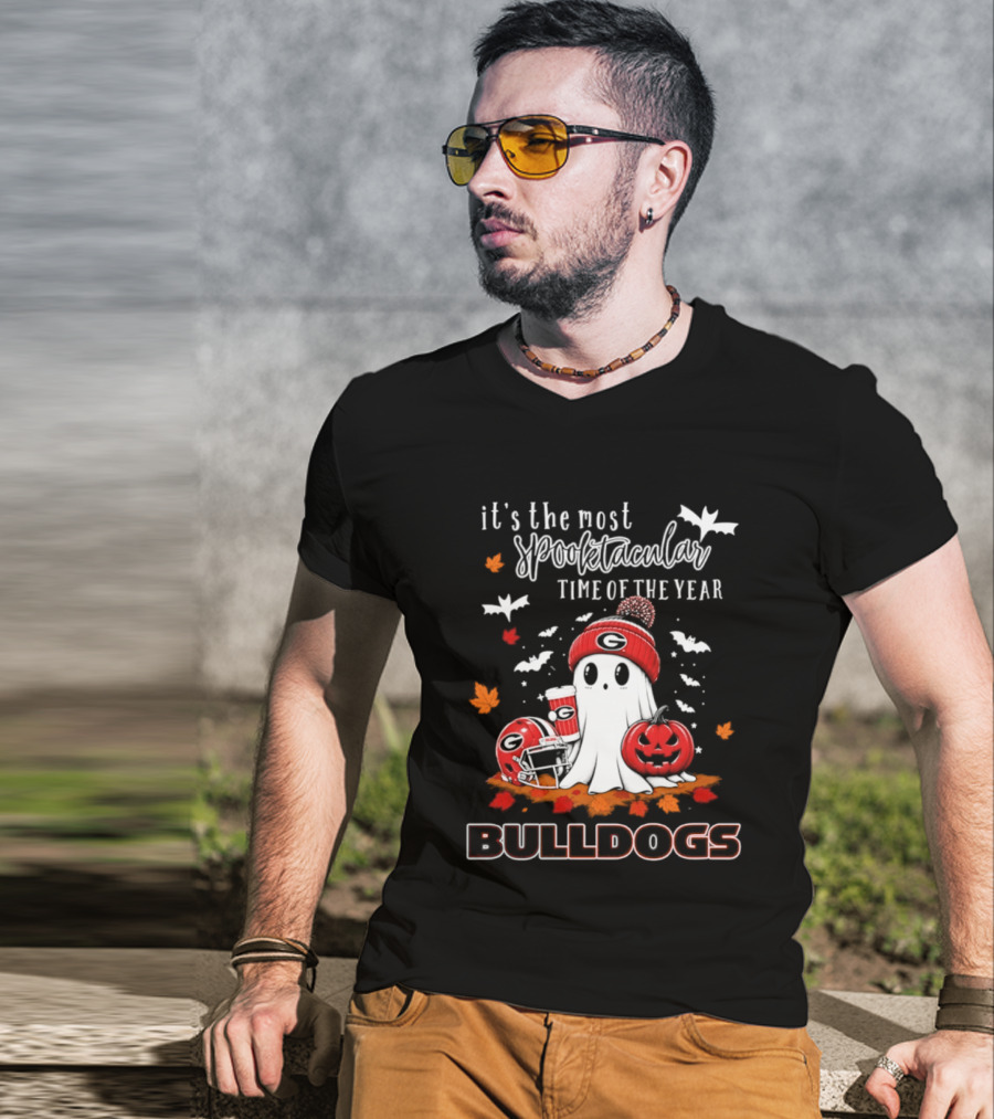 Georgia Bulldogs Halloween Ghost Wonderful Time Football Fan 2026 T-Shirt