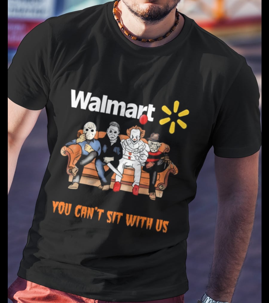 Walmart You Can't Sit With Us Halloween Horror Movie T-Shirt