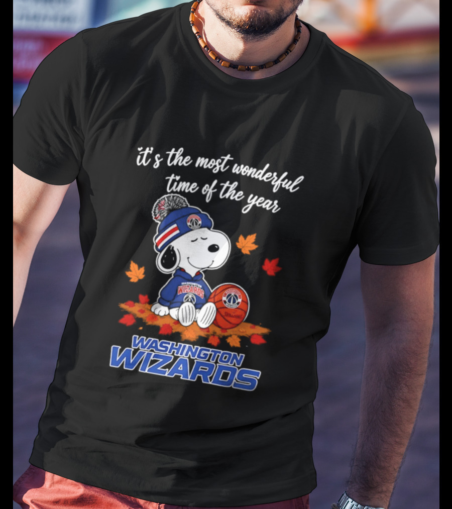 Washington Wizards Snoopy It's The Most Wonderful Time Of The Year Halloween 2026 T-Shirt