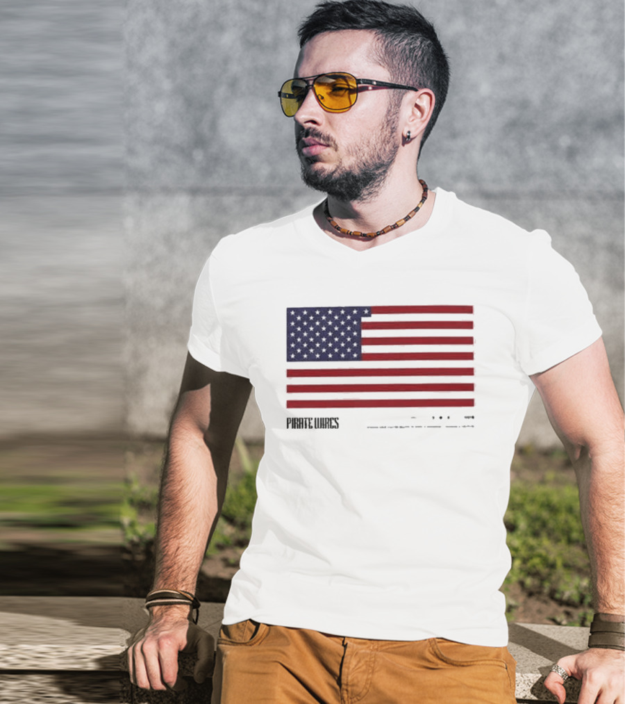 Pirate Wires Moon Should Be A State US Flag T-Shirt