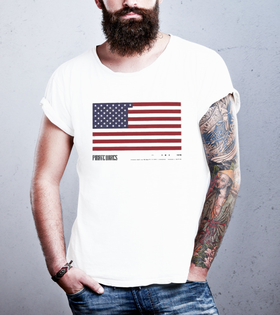 Pirate Wires Moon Should Be A State US Flag T-Shirt