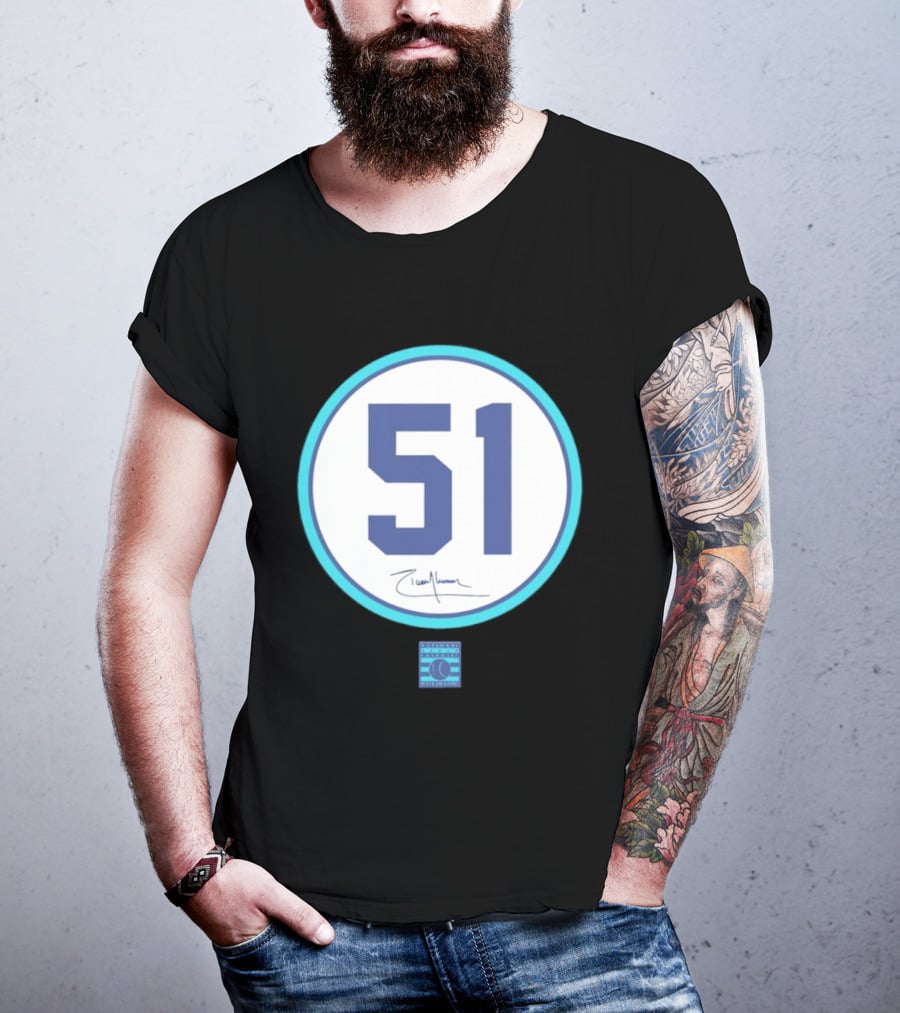 Randy Johnson Seattle Mariners 51 2015 National Baseball Hall Of Fame Induction T-Shirt