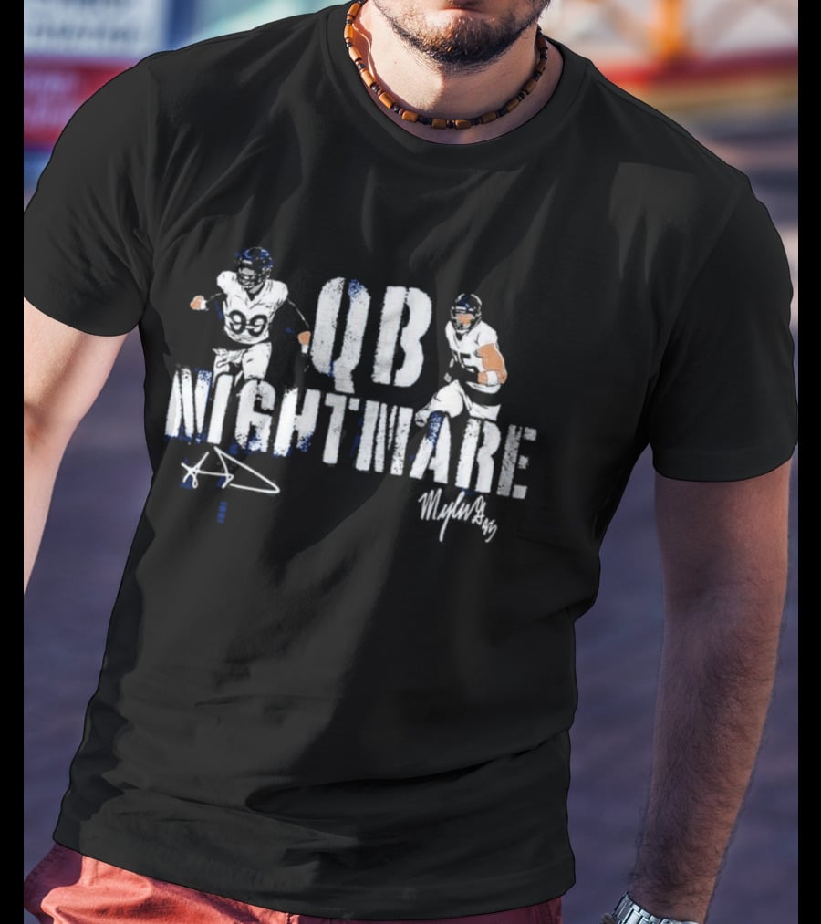 QB Nightmare Aaron Donald Myles Garrett T-Shirt