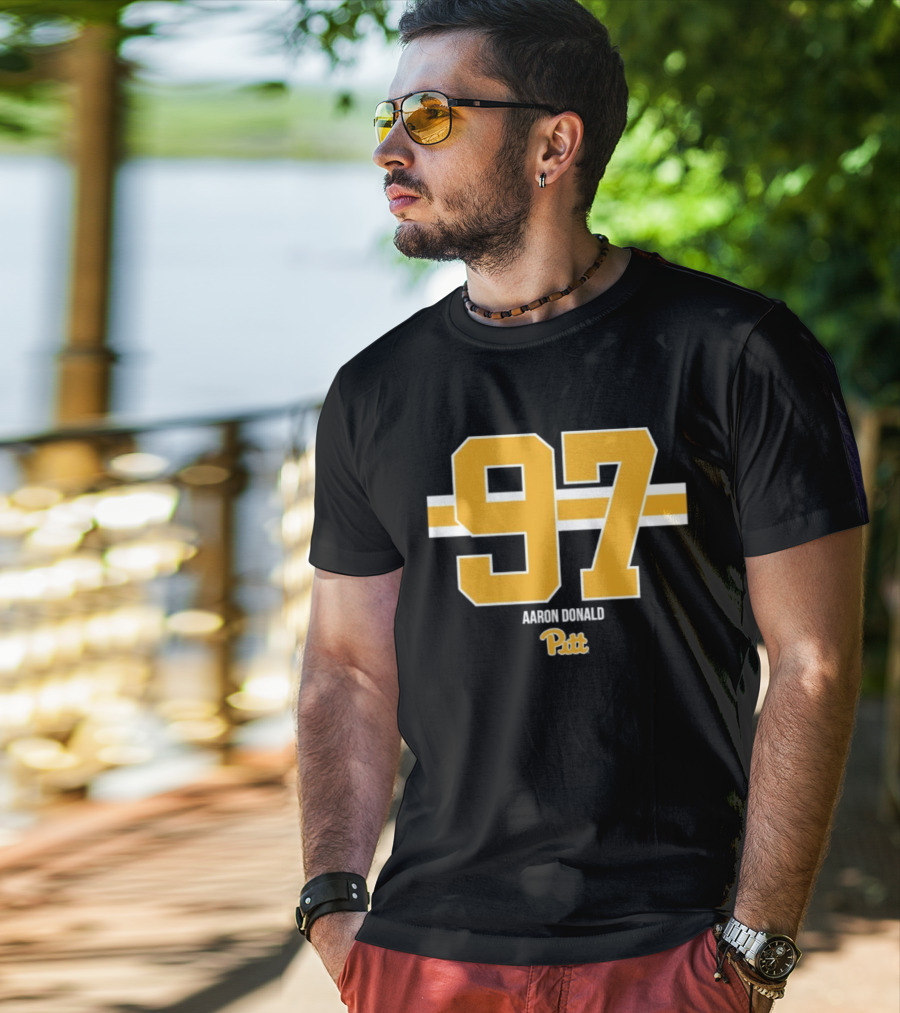 Aaron Donald 97 Pitt Panthers Football T-Shirt