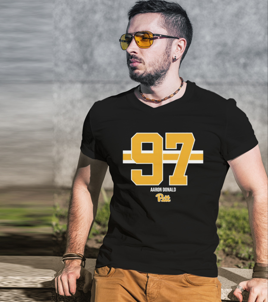 Aaron Donald 97 Pitt Panthers Football T-Shirt