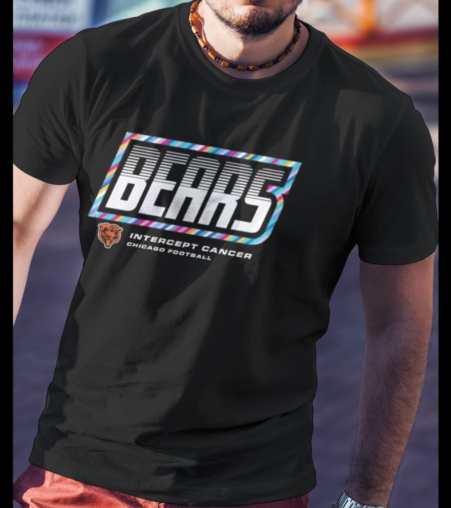 Chicago Bears Intercept Cancer 2026 Crucial Catch NFL Football T-Shirt