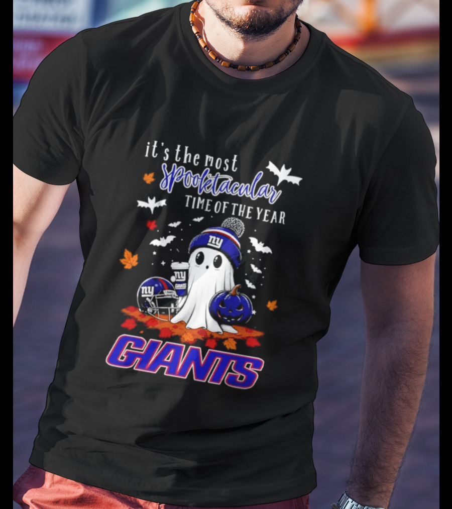 New York Giants Halloween Ghost Giants Spooktacular Time Of The Year 2026 T-Shirt