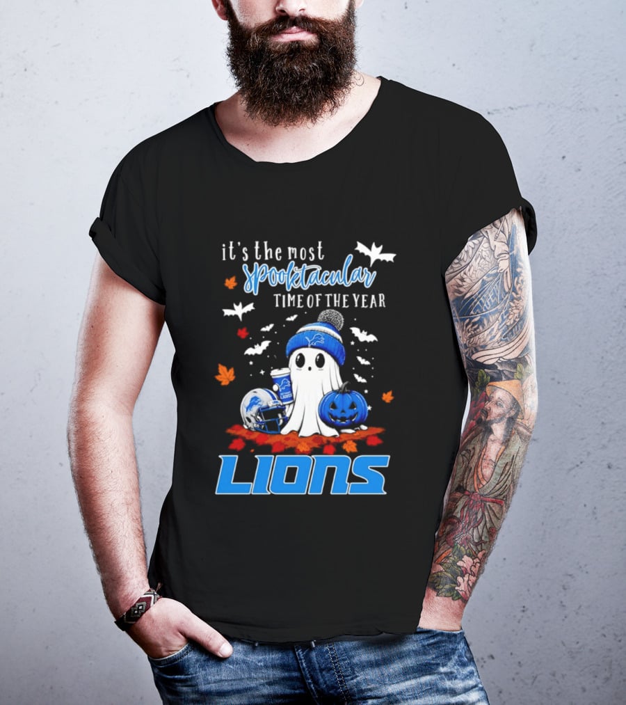 Detroit Lions Halloween Ghost Spooktacular Time Of The Year 2026 T-Shirt